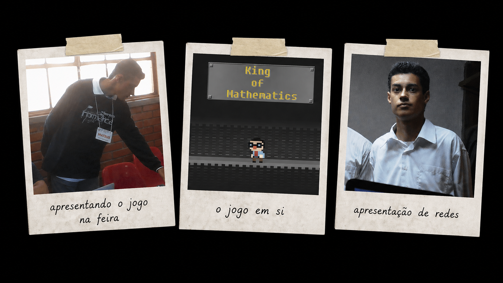 Presenting the game at the fair, King of Mathematics and a networking presentation